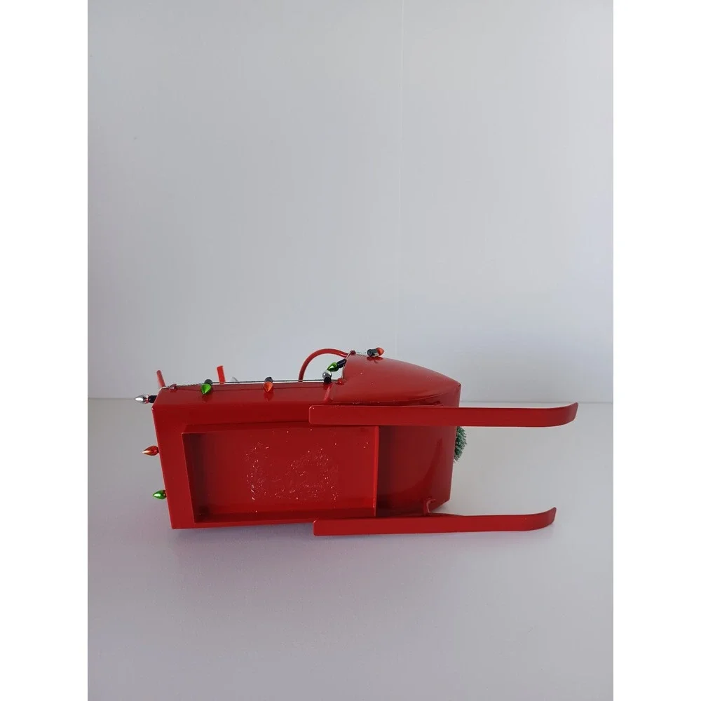 Christmas Sled With Christmas Tree And Presents Holiday Seasonal Decor Piece